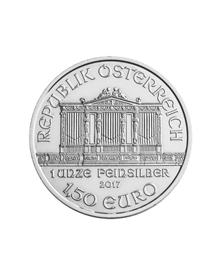 1oz Silver Philharmoniker Bullion Coin.